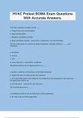 HVAC Pretest BOMA Exam Questions With Accurate Answers.