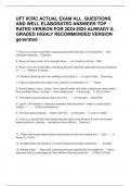 UFT IICRC ACTUAL EXAM ALL  QUESTIONS AND WELL ELABORATED ANSWERS TOP RATED VERSION FOR 2024-2025 ALREADY A GRADED HIGHLY RECOMMENDED VERSION generated