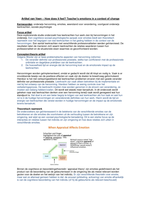 LiO veranderinterventies - Samenvatting van alle artikelen (week 1 t/m 4)