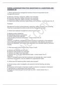 NURSE LEADERSHIP PRACTICE QUESTIONS CH 2 QUESTIONS AND ANSWERS #8