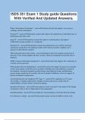 ISDS 351 Exam 1 Study guide Questions With Verified And Updated Answers.