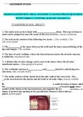 NDAEB EXAM REVIEW- ORAL ANATOMY 2.1 EXAM UPDATE QUESTIONS WITH CORRECT ANSWERS ALREADY GRADED A+