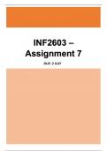 INF2603 Assignment 7 - 2024 (100%)