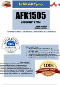 AFK1505 Assignment 4 (COMPLETE ANSWERS) 2024 (891333) - DUE 4 July 2024