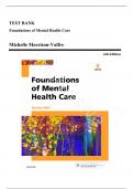 Test bank for Foundations of Mental Health Care 6th Edition by Michelle Morrison-Valfre //All Chapters//Complete Guide A+ 