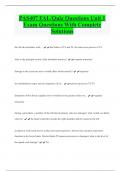 PAS407 FAL/Quiz Questions Unit 1  Exam Questions With Complete  Solutions