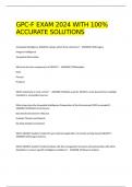  GPC-F EXAM 2024 WITH 100% ACCURATE SOLUTIONS