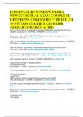 USPS EXAM 421 WINDOW CLERK NEWEST ACTUAL EXAM COMPLETE QUESTIONS AND CORRECT DETAILED ANSWERS (VERIFIED ANSWERS) ALREADY GRADED A+ 2024