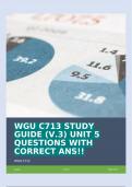 WGU C713 STUDY GUIDE (V.3) UNIT 5 QUESTIONS WITH CORRECT ANS!!