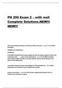 PH 200 Exam 2 – with well Complete Solutions.NEW!!! NEW!!!