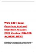 WGU C201 Exam Questions And well Identified Answers 2024 Version [GRADED A+]NEW!! NEW!!