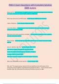 PMH-C Exam Questions with Complete Solution  2024 Update