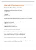 Wgu c 215: Pre-Assessment Questions And Answers Rated A+