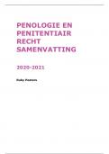 Samenvatting penologie en penitentiair recht