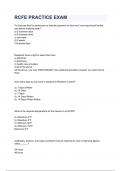 RCFE PRACTICE EXAM questions and answers