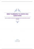 SMQT NUMBERS TO KNOW 2024 QUESTIONS WITH GUARANTEED ACCURATE ANSWERS