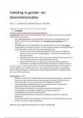 Samenvatting: inleiding in gender en diversiteitsstudies