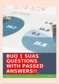 BUQ 1 SUAS QUESTIONS WITH PASSED ANSWERS!!