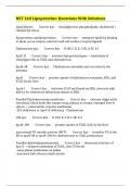 NST 160 Lipoproteins: Questions With Solutions 