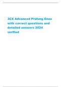 3CX Advanced Prüfung Enes with correct questions and detailed answers 2024 verified