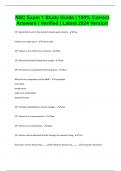 NSC Exam 1 Study Guide  100% Correct Answers  Verified  Latest 2024 Version