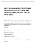 IHS FINAL EXAM ACTUAL /NEWEST 2024 WITH WELL SORTED QUESTIONS AND ANSWERS /GRADED A+/BEST FOR THAT GOOD GRADE 