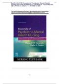 Test BANK FOR Essentials of Psychiatric Mental Health Nursing test bank 4th Edition by Elizabeth M. Varcarolis ALL CHAPTERS (1- 28)| A+ ULTIMTE GUIDE,,,Alpha