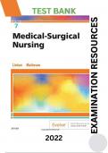 Test Bank for Medical-Surgical Nursing 7th Edition by Adrianne Dill Linton BSN MN PhD RN FAAN, Mary Ann Matteson PhD RN FAAN - Complete, Detailed and Latest Test Bank. Chapter 1 included.  Full Document (Chapters 1-63) to be Downloaded on Provided Links.