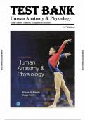 Test Bank for Human Anatomy & Physiology 11th Edition by Elaine N. Marieb and Katja Hoehn 9780134580999 Chapter 1-29 Complete Guide