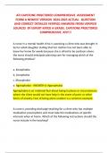 ATI CAPSTONE PROCTORED COMPREHESIVE  ASSESSMENT FORM A NEWEST VERSION  2024-2025 ACTUAL   QUESTION AND CORRECT DETAILED VERIFIED ANSWERS FROM VERIFIED SOURCES  BY EXPERT RATED A GRADE. CAPSTONE PROCTORED COMPREHESIVE  ATI!!!!