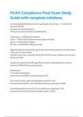 NCAA Compliance Final Exam Study Guide with complete solutions |Latest 2024/2025