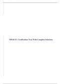 MPOETC Certification Test|With Complete Solutions