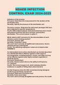 NDAEB INFECTION CONTROL EXAM 2024-2025