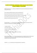 NASM NUTRITION CERTIFICATION (EXAM) QUESTIONS WITH CORRECT ANSWERS