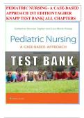 PEDIATRIC NURSING- A CASE-BASED APPROACH 1ST EDITION TAGHER KNAPP TEST BANK| ALL CHAPTERS 