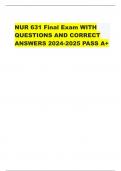 NUR 631 Final Exam WITH  QUESTIONS AND CORRECT  ANSWERS 2024-2025 PASS A+ When the maternal immune system becomes sensitized against antigens expressed by  the fetus, that reaction occurs? a. T-cell immunity b. Alloimmunity c. Fetal immunity d. Autoimmuni