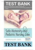 Test Bank For Safe Maternity & Pediatric Nursing Care 1st Edition By Luanne Linnard-Palmer EdD MSN RN CPN, Gloria Haile Coats MSN RN FNP 9780803624948 All Chapters .