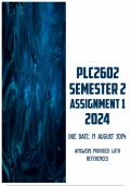 PLC2602 Assignment 1 Semester 2 2024 | Due 19 August 2024