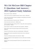 MA 116 McGraw Hill Chapter 5 | Questions And Answers | 2024 Updated Study Solutions