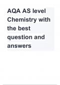  AQA AS level   Chemistry withthe bequestion and answer2024