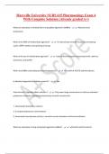 Maryville University NURS 615 Pharmacology Exam 4 With Complete Solution (Already graded A+)