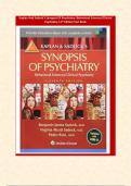 Kaplan And Sadock's Synopsis Of Psychiatry: Behavioral Sciences/Clinical Psychiatry 11th Edition Test Bank