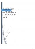  SALESFORCE ADMINISTRATOR CERTIFICATION 2024