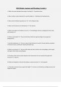 HESI A2 Anatomy and Physiology Questions Graded A+ 1. The autoimmune disease multiple sclerosis is characterized by the degradation of what? a) Proteins b) Carbohydrates c) Myelin Sheath d) Dendrites e) Phospholipids ️c) Myelin Sheath 2. The opening in th