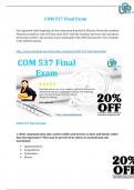 COM 537 Final Exam