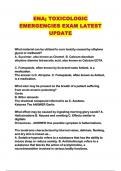 ENA; TOXICOLOGIC EMERGENCIES EXAM LATEST UPDATE