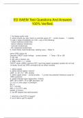   ED SAEM Test Questions And Answers 100% Verified.