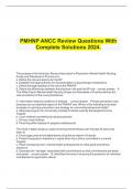  PMHNP ANCC Review Questions With Complete Solutions 2024.