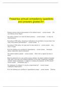  Fresenius annual competency questions and answers graded A+.