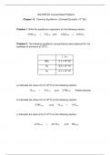 Chemical Equilibrium Problems